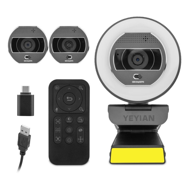 Yeyian Webcam Streaming Autofocus com Microfone
